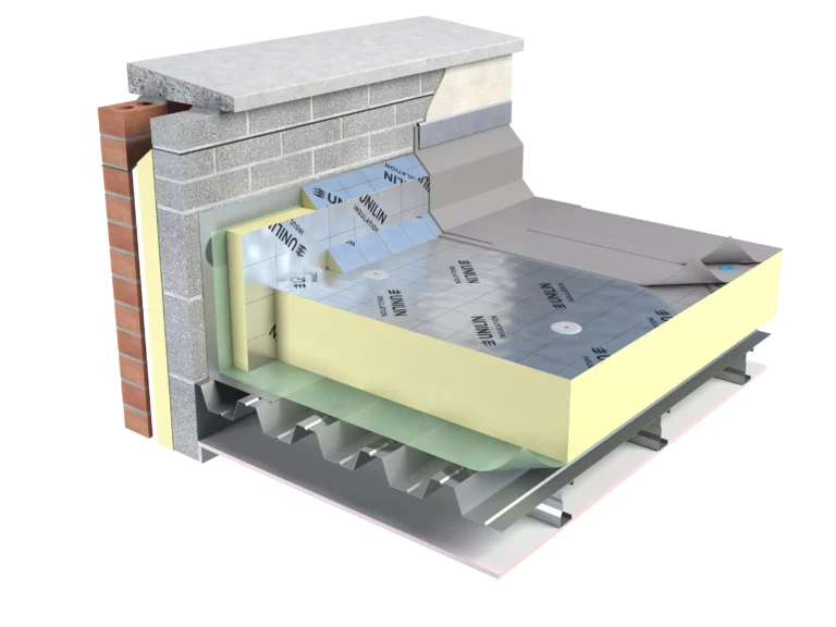 Unilin FR/ALU Foil Faced Flat Roof Insulation Board Packs - Mechanically Fixed Systems