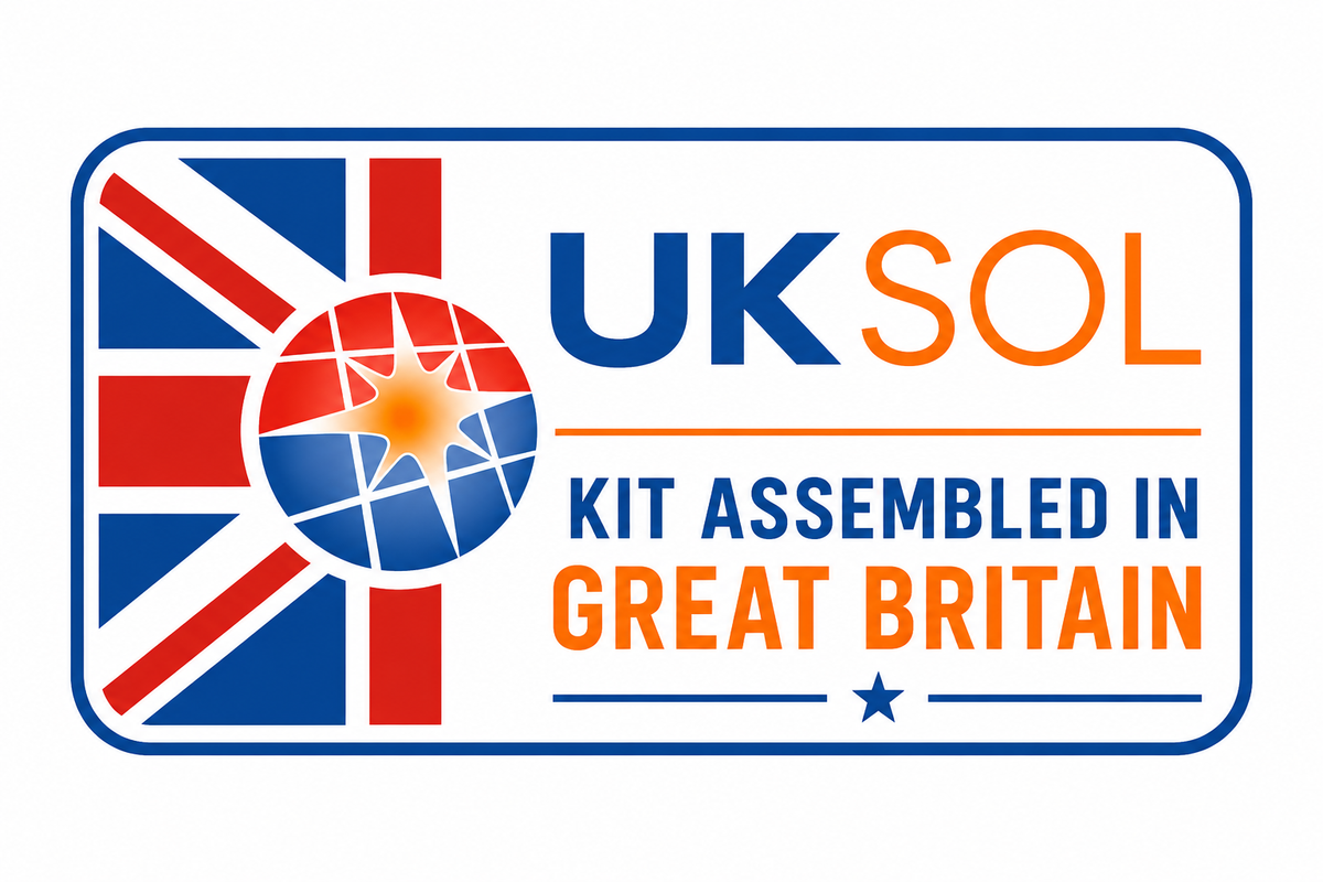 UKSOL Pro Compact 460W Plug-In Solar Panel Ground Mount Kit