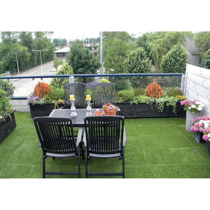 Grassflex Rubber Tiles – Grass Topped Promenade Tiles