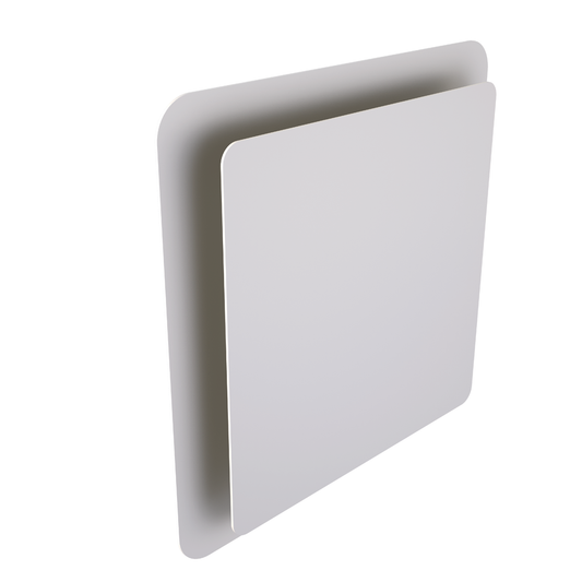 Ubbink Haelix Quadro Air Valve 125mm Square White