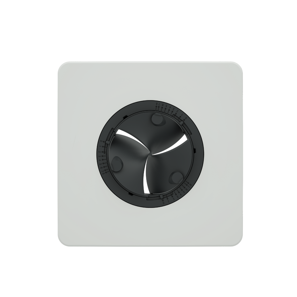 Ubbink Haelix Quadro Air Valve 125mm Square White