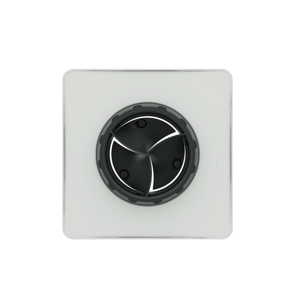 Ubbink Haelix Quadro Air Valve 125mm Square White