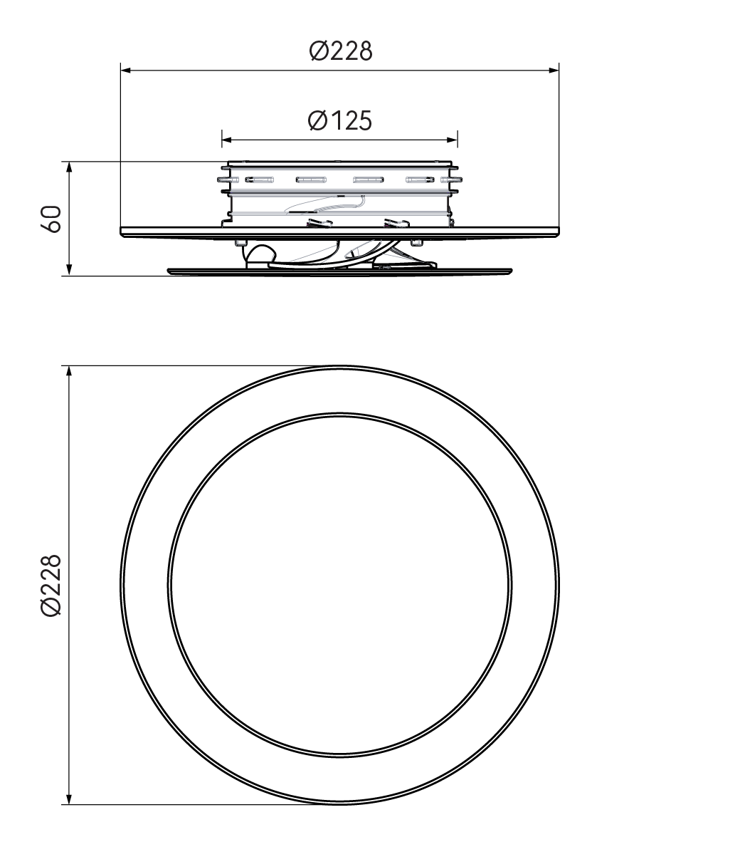 Ubbink Haelix Rondo Air Valve 125mm White