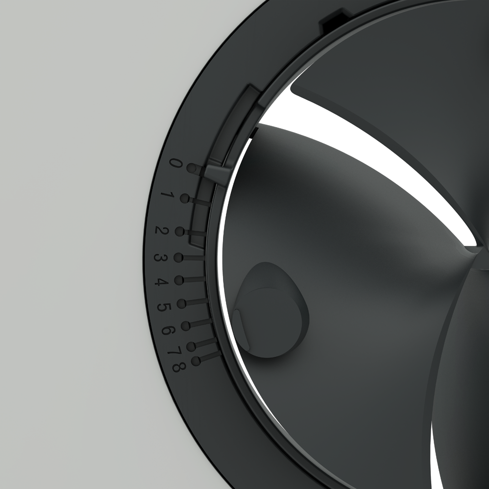 Ubbink Haelix Rondo Air Valve 125mm White