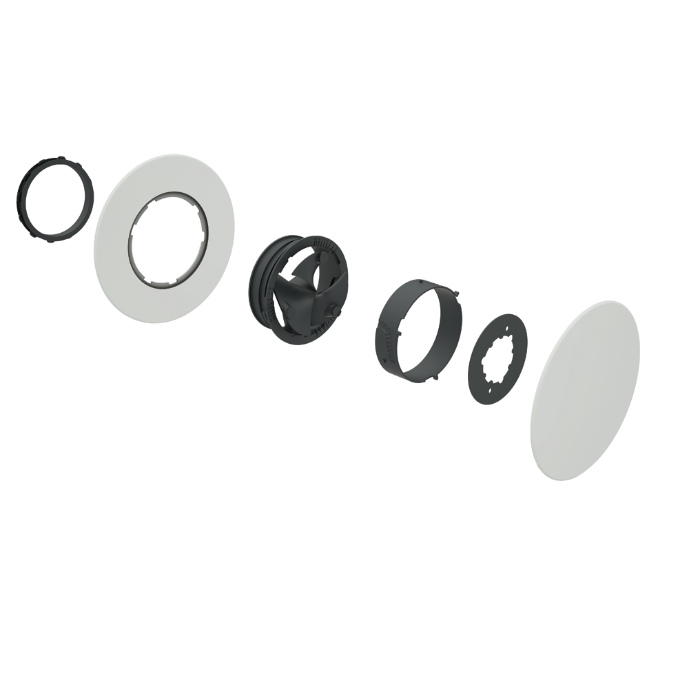 Ubbink Haelix Rondo Air Valve 125mm White