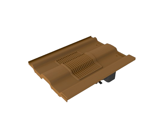Large Castellated Roof Tile Vent Complete with Pipe Adaptor