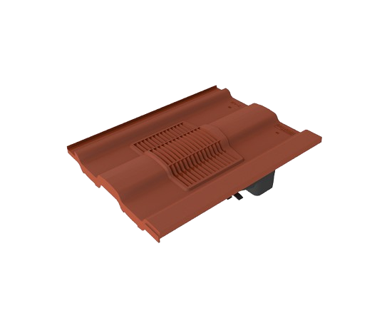 Large Castellated Roof Tile Vent Complete with Pipe Adaptor
