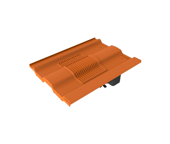 Large Castellated Roof Tile Vent Complete with Pipe Adaptor