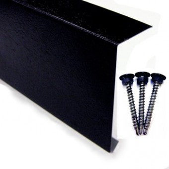 FlexiProof Black Metal Drip Edge Trim – 3m Length