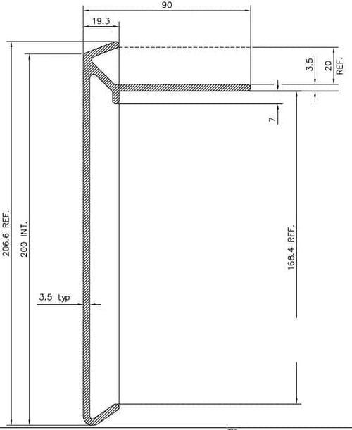 Paptrim Econo Universal GRP Drip Trim