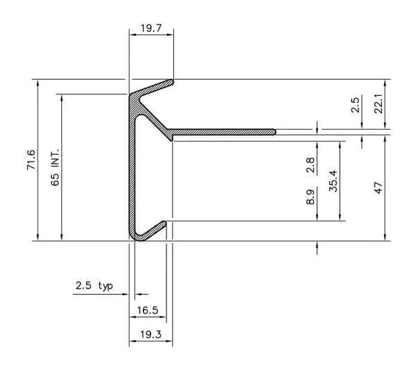 Paptrim Econo Universal GRP Drip Trim