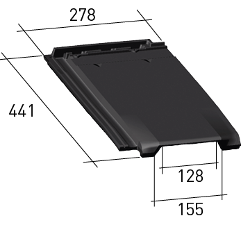 Planum Clay Interlocking Roof Tile Vent