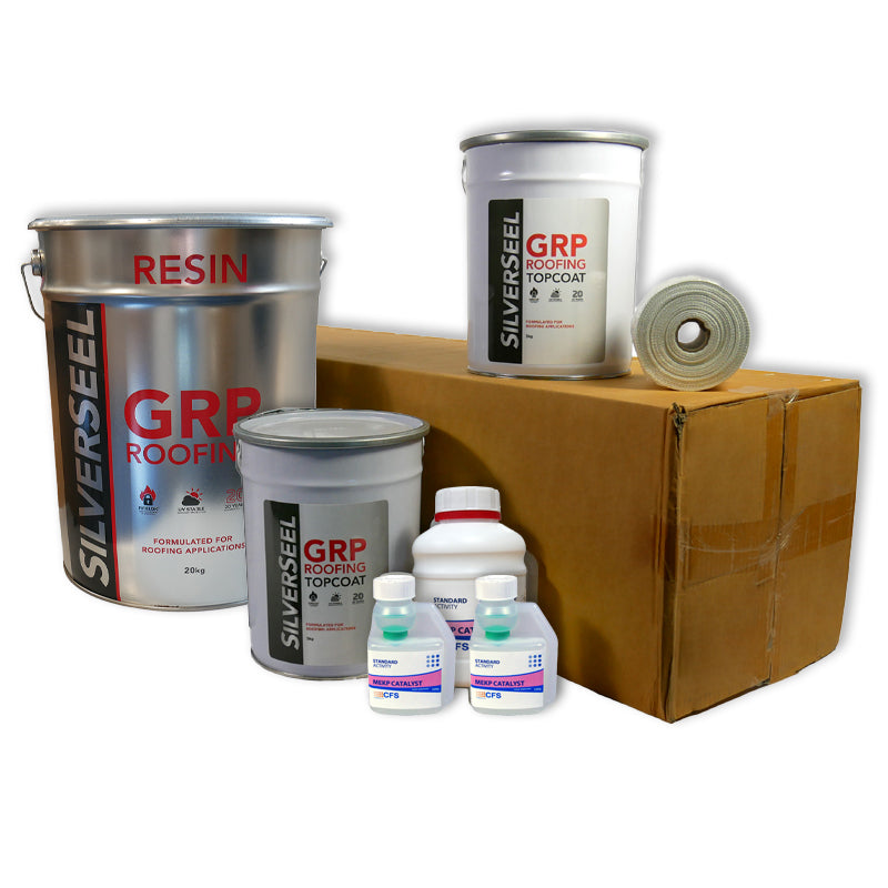 Silverseel GRP Fibreglass Roofing Kits 450g Flat Roofing Systems silverseel-grp-fibreglass-roofing-kits-450g-flat-roofing-systems