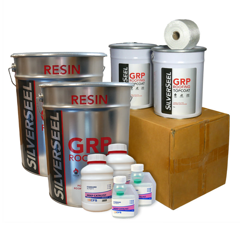 Silverseel GRP Fibreglass Roofing Kits - Two Layers of 450g CSM