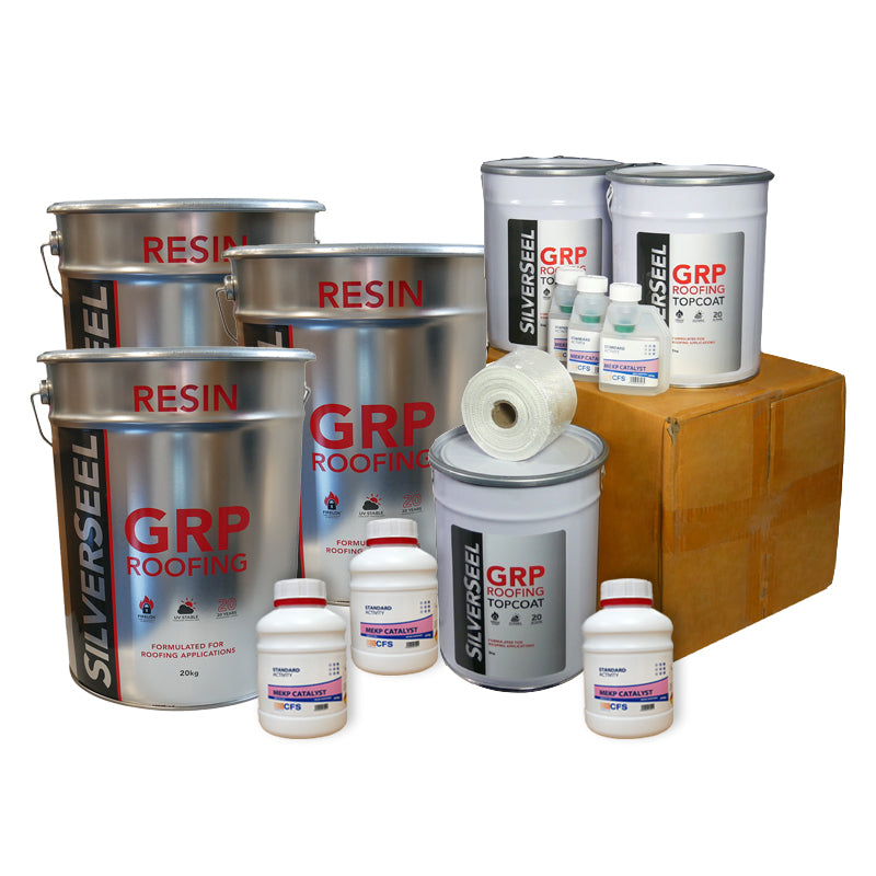 Silverseel GRP Fibreglass Roofing Kits - Two Layers of 450g CSM