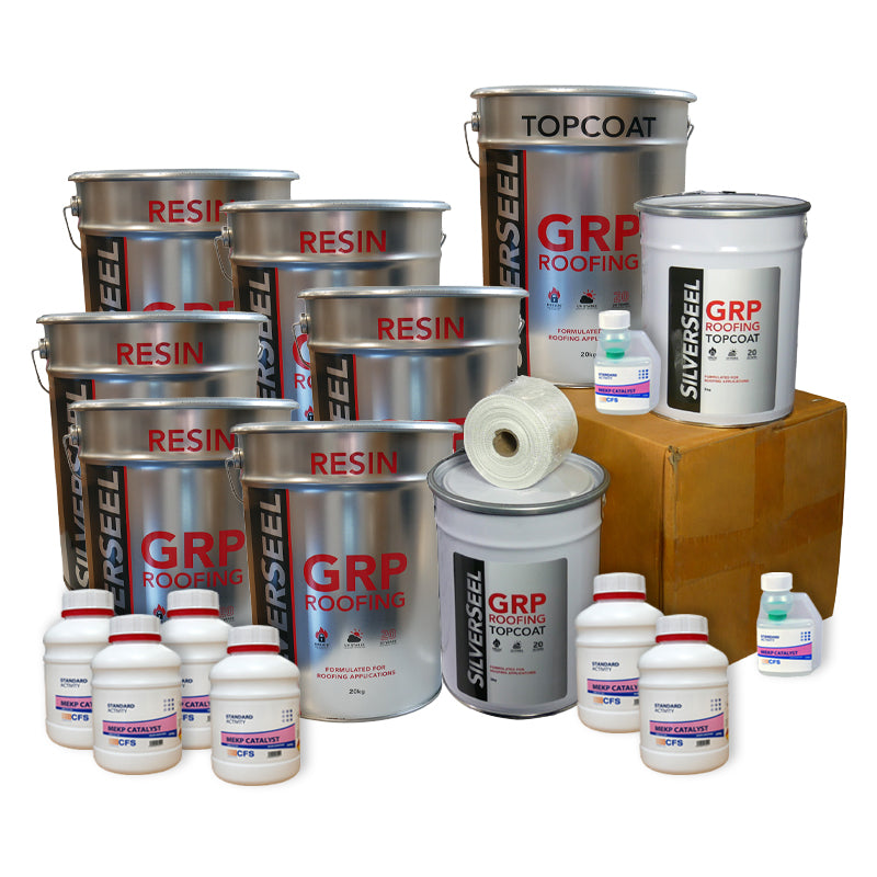 Silverseel GRP Fibreglass Roofing Kits - Two Layers of 450g CSM