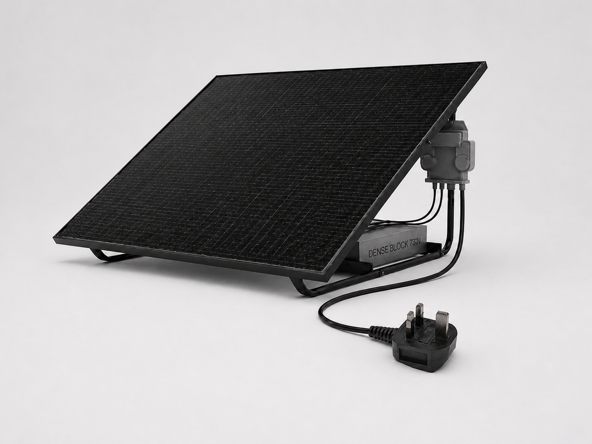 UKSOL Pro Compact 460W Plug-In Solar Panel Ground Mount Kit