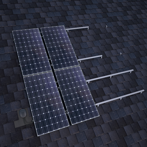 Ubbink Universal Ubiflex Solar PV Roof Cable Entry Tile – Pitched Roofs 15°–55°