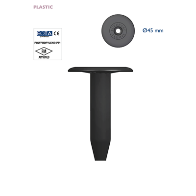 Eurofast TLK-45 Thermally Broken Pressure Plate Tubes for Single Ply Membranes & Insulation Boards