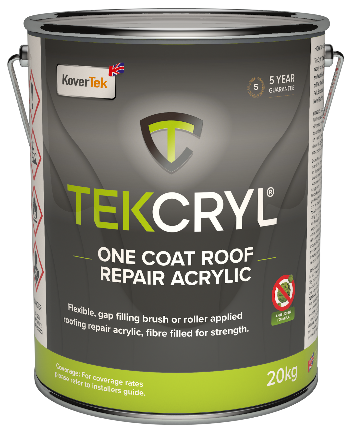 Kovertek TekCryl One Coat Acrylic Roof Repair Coating