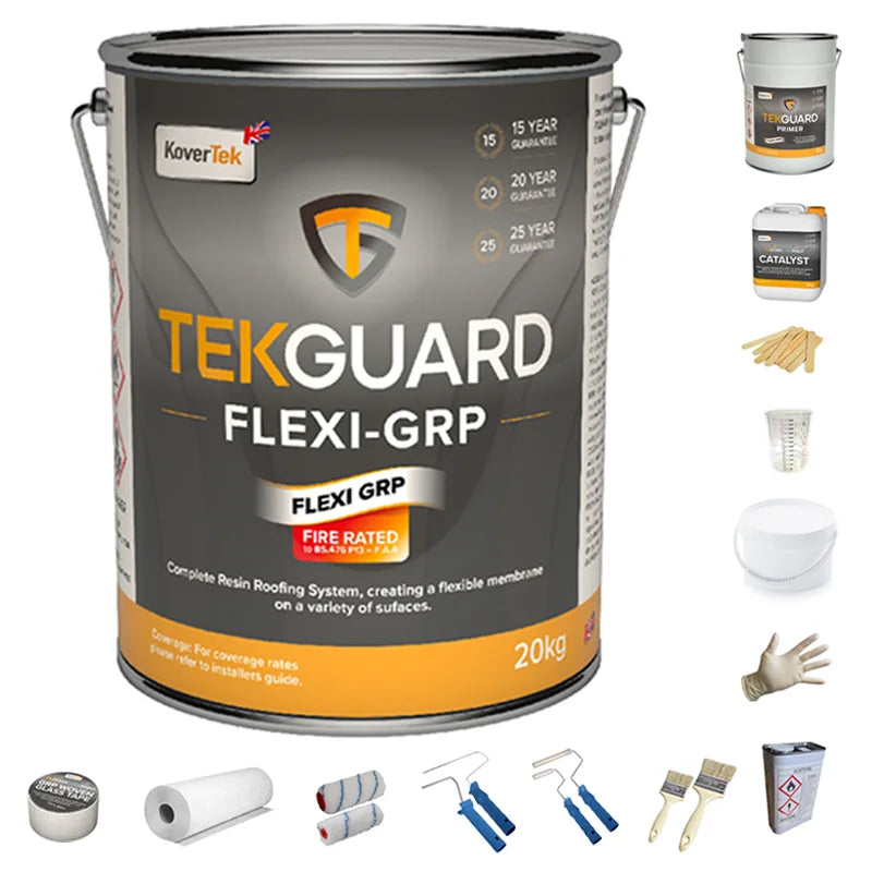 KoverTek TekGuard Flexi-GRP Fire Resistant Roofing Kits - Including Tools