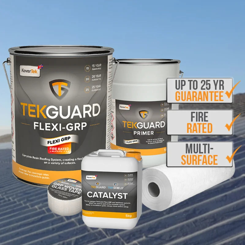 KoverTek TekGuard Flexi-GRP Fire Resistant Roofing Kits - Including Tools