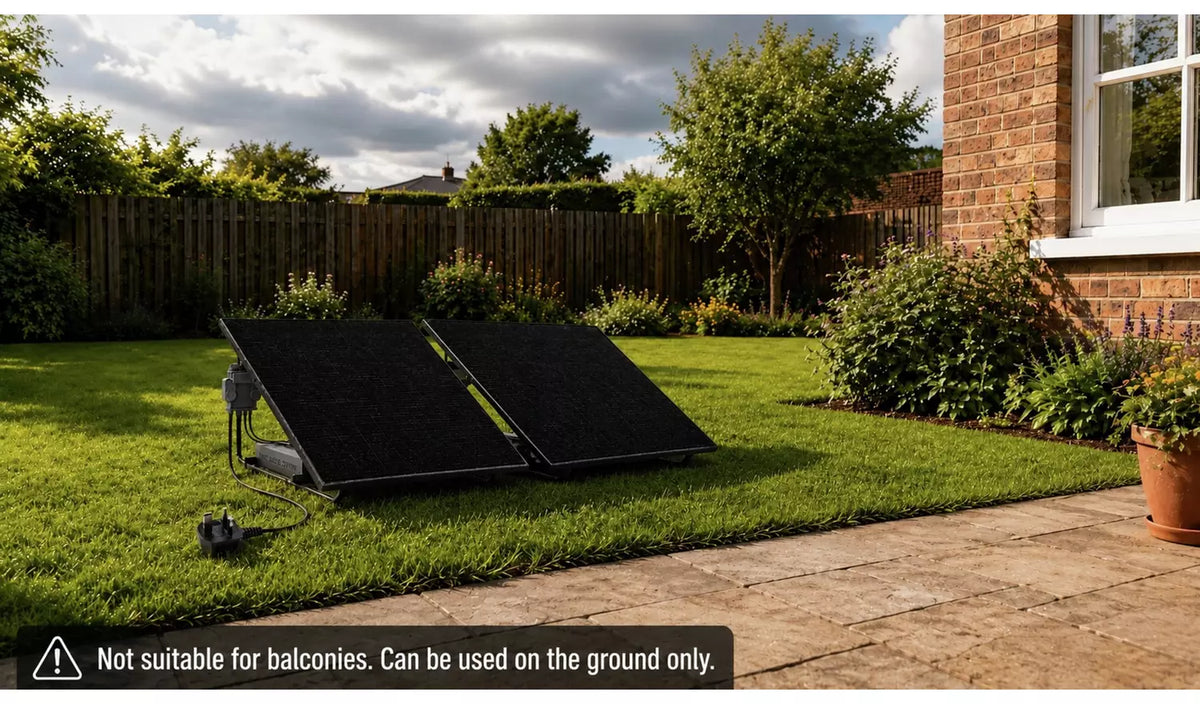 UKSOL Pro Duo 890W Plug-In Solar Twin Panel Ground Mount Kit