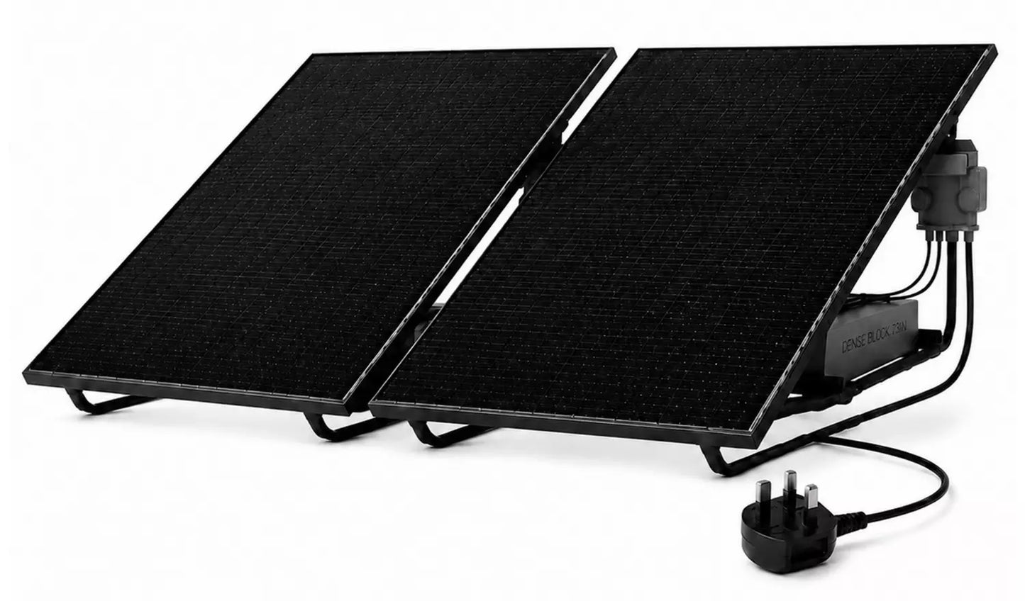 UKSOL Pro Duo 890W Plug-In Solar Twin Panel Ground Mount Kit