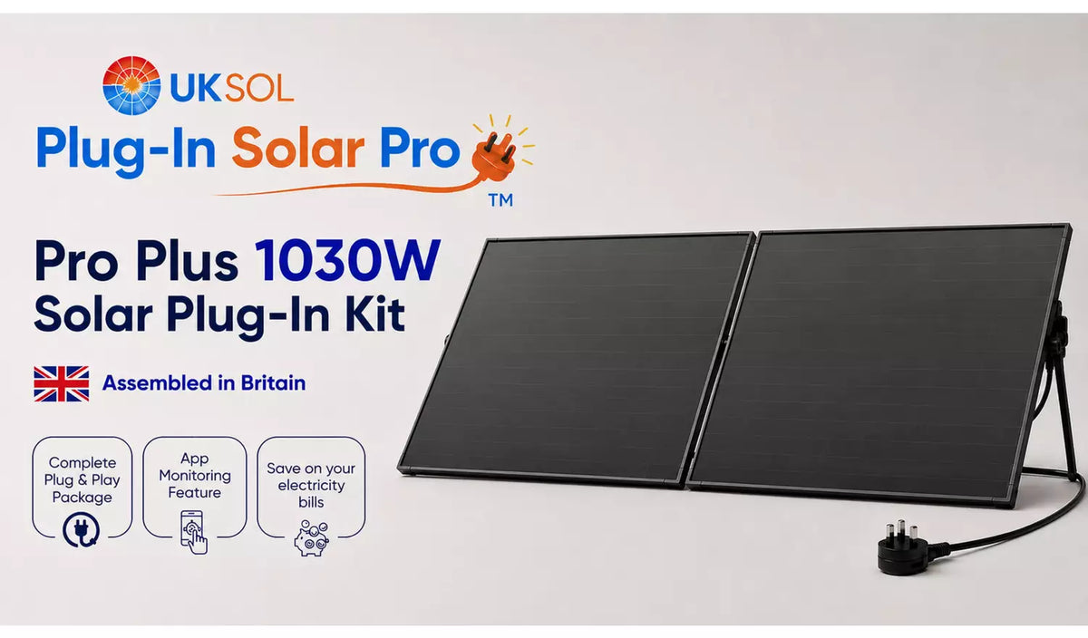 UKSOL 1030W Pro Compact Plug-In Solar Panel Hybrid Mount Kit