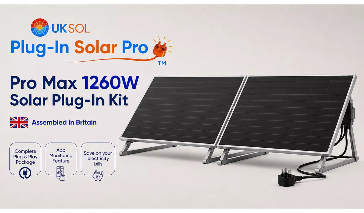 UKSOL 1260W Pro Compact Plug-In Solar Panel Hybrid Mount Kit