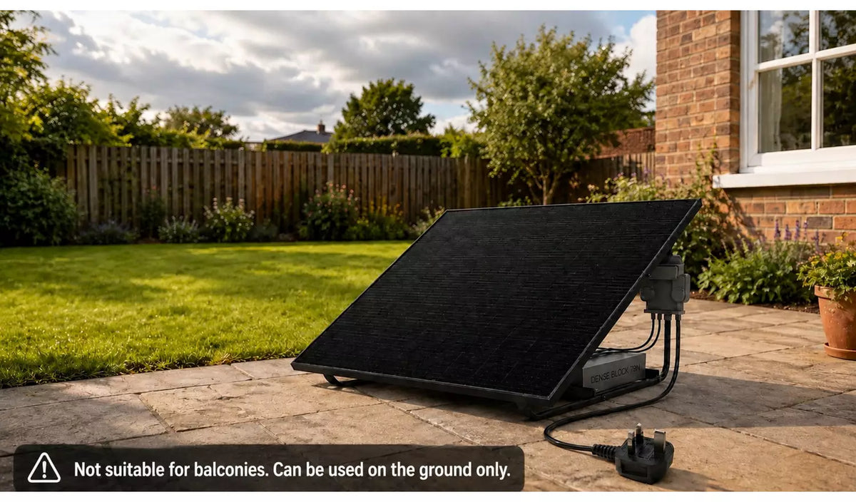 UKSOL Pro Compact 460W Plug-In Solar Panel Ground Mount Kit