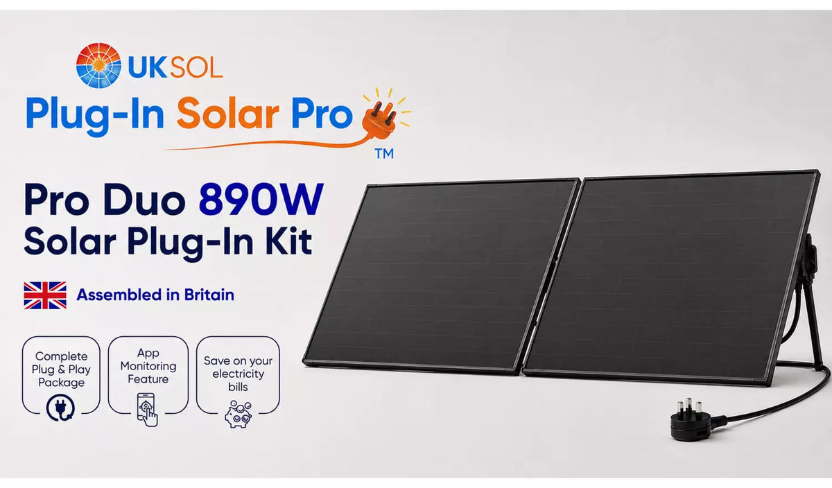 UKSOL 890W Pro Duo Compact Plug-In Solar Panel Hybrid Mount Kit