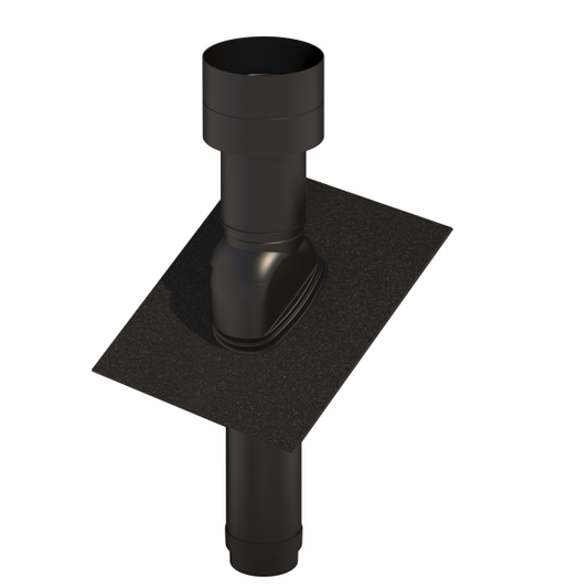 Ubbink UB46 Insulated Roof Terminal - 125mm Black