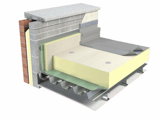 Unilin FR/MG Tissue Faced Flat Roof Insulation Board Packs - 1200mm x 1200mm