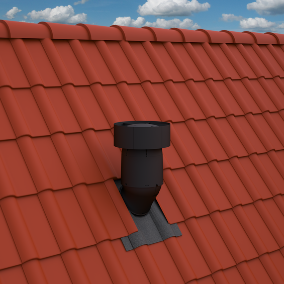 Ubbink Ventus Pitched Roof Terminal – Insulated Ventilation Terminal for HRV Systems