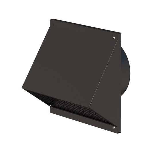 Ubbink Rectangular Wall Terminal with Mesh – Black