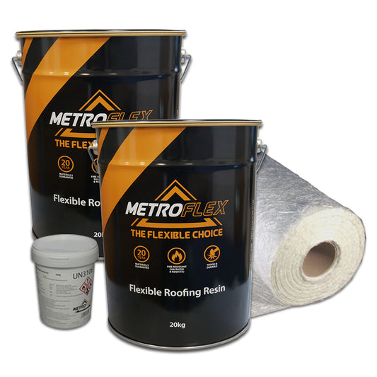 Metroflex Flexible Overlay GRP Fibreglass Roofing Kits