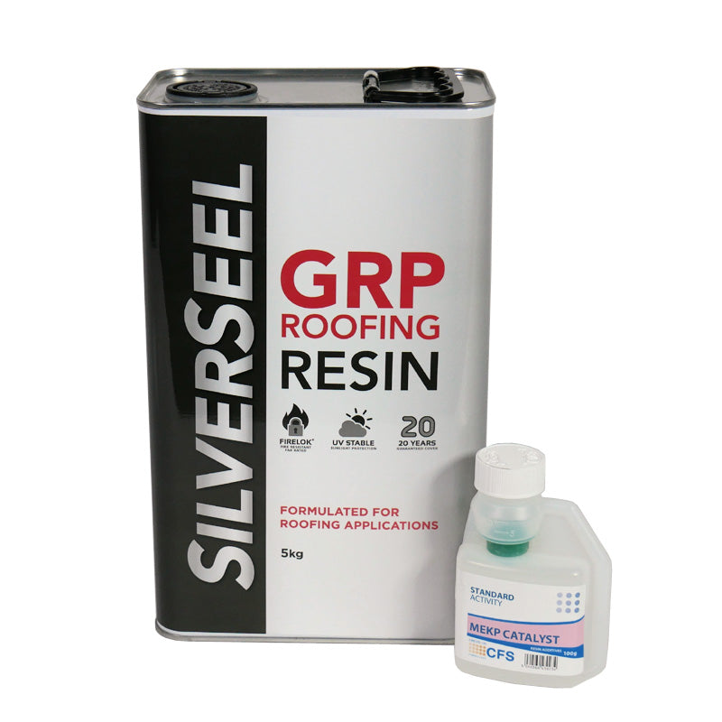 Silverseel GRP Roofing Resin Basecoat & Catalyst