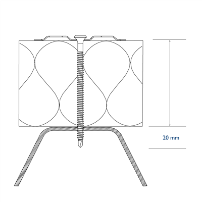 Eurofast EDS-B Self Drilling Flat Roofing Screw - Steel & Timber