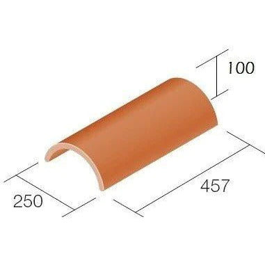 Mini Half Round Ridge Sandtoft Concrete Half Round Ridge 457mm - All Colours – Flat Roofing ...