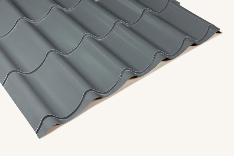 Pantile Tile Effect Steel Roofing Sheets – 0.6mm PVC Plastisol Coated Steel (Cut to Length)