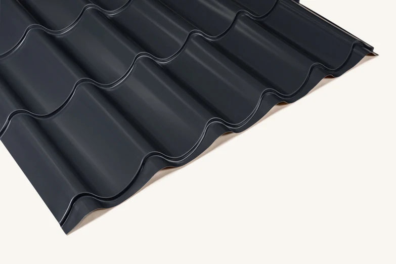 Pantile Tile Effect Steel Roofing Sheets – 0.6mm PVC Plastisol Coated Steel (Cut to Length)