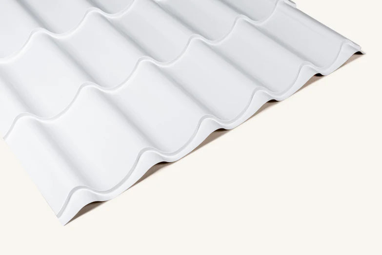 Pantile Tile Effect Steel Roofing Sheets – 0.6mm PVC Plastisol Coated Steel (Cut to Length)