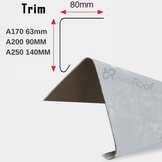 Fibreglass Drip Edge Trim 3m - A200, A250 & A250