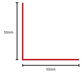 Memtec External Angle Trim - 50mm x 50mm