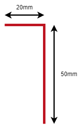 Memtec Wall Chase Trim - 50mm x 20mm