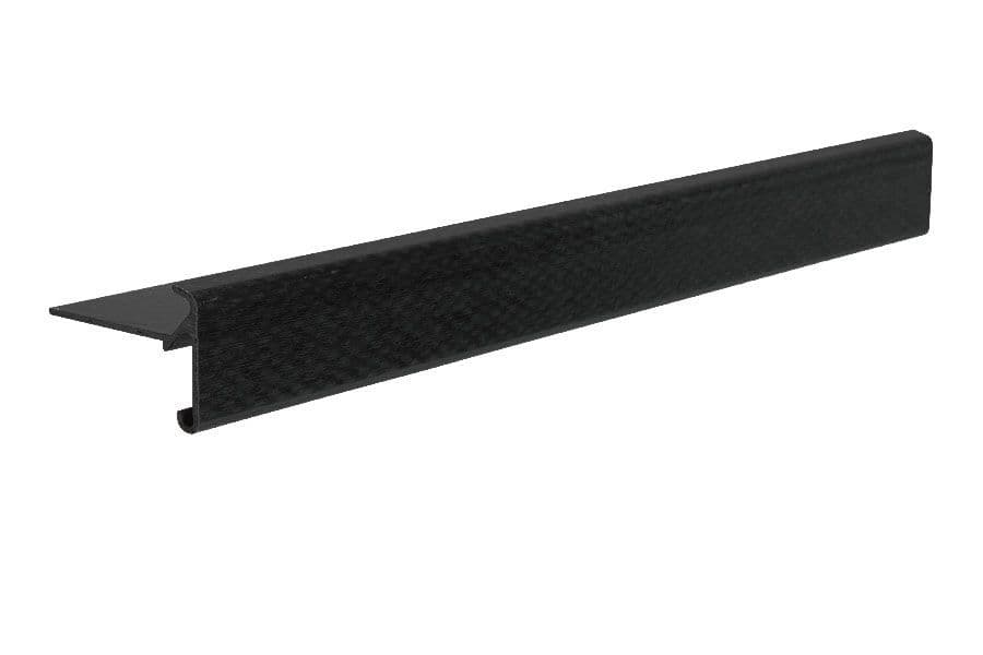 Ryno A1 GRP Roof Edge Trim - Felt & Asphalt Roof - Black - 3m x 50mm x 65mm