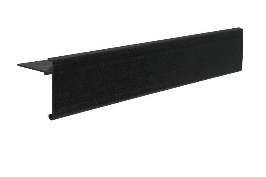 Ryno A2 GRP Roof Edge Trim 3m x 80mm x 65mm - Black – Flat Roofing Systems