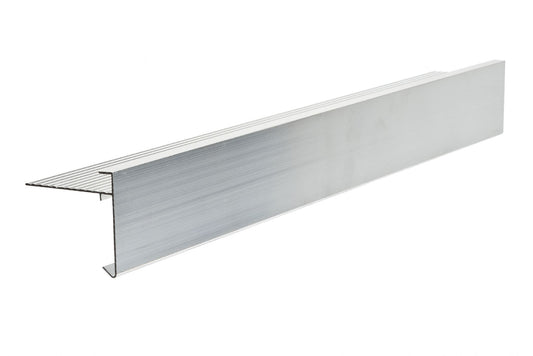 Ryno AF3L Aluminium Felt Roof Drip Trim - 60mm x 64mm x 3m