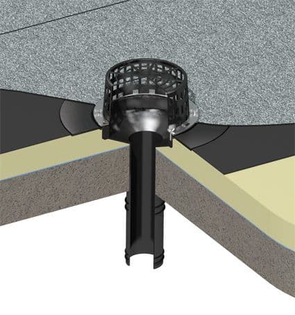 Ryno TPF2 Flat Flange Roof Outlets EPDM - Felt, Asphalt, EPDM Membranes